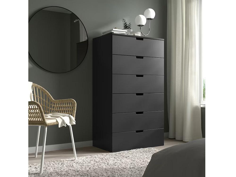 Комод Нордли 27 black ИКЕА (IKEA) изображение товара