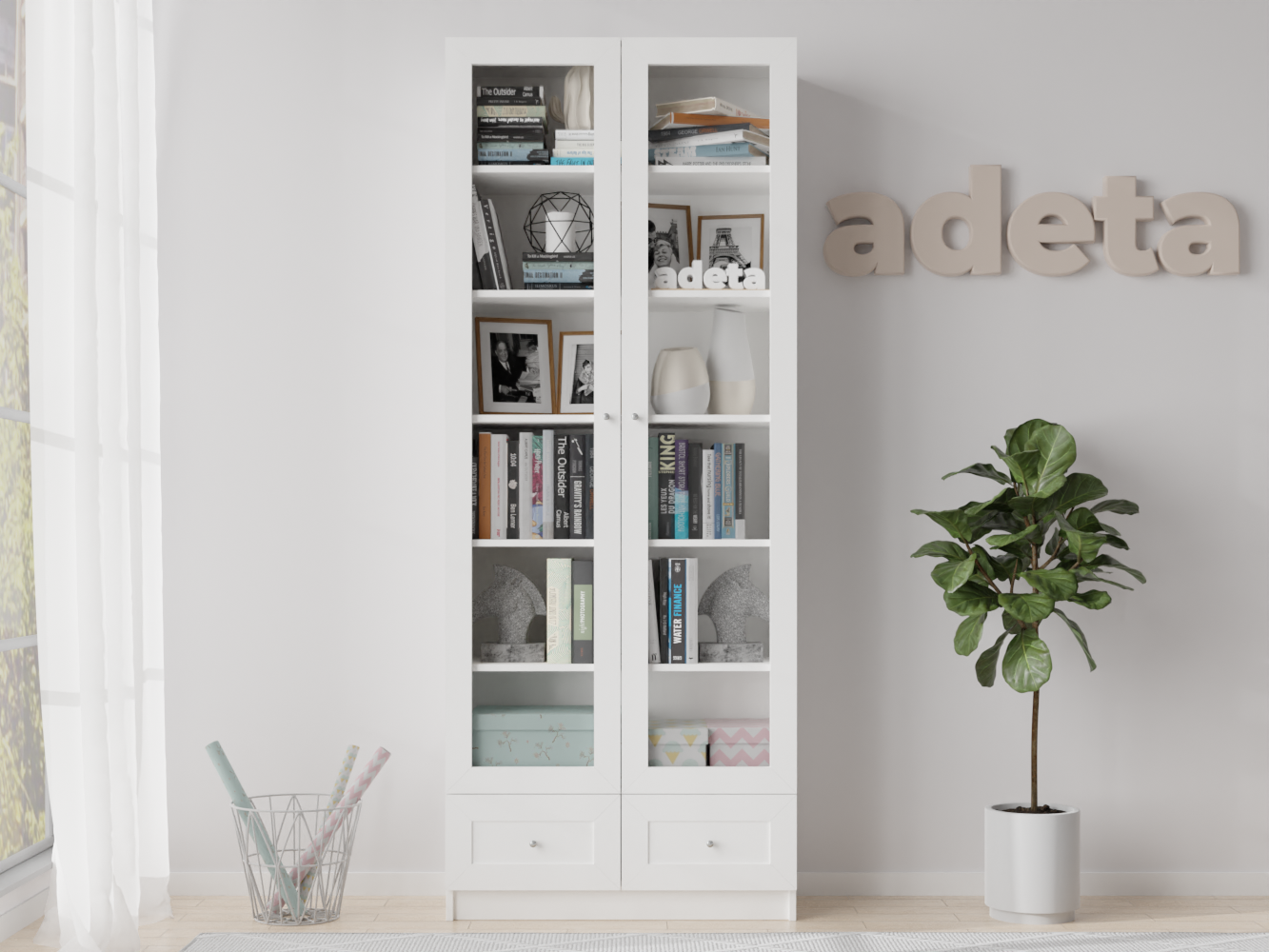 Книжный шкаф Билли 315 white ИКЕА (IKEA) изображение товара