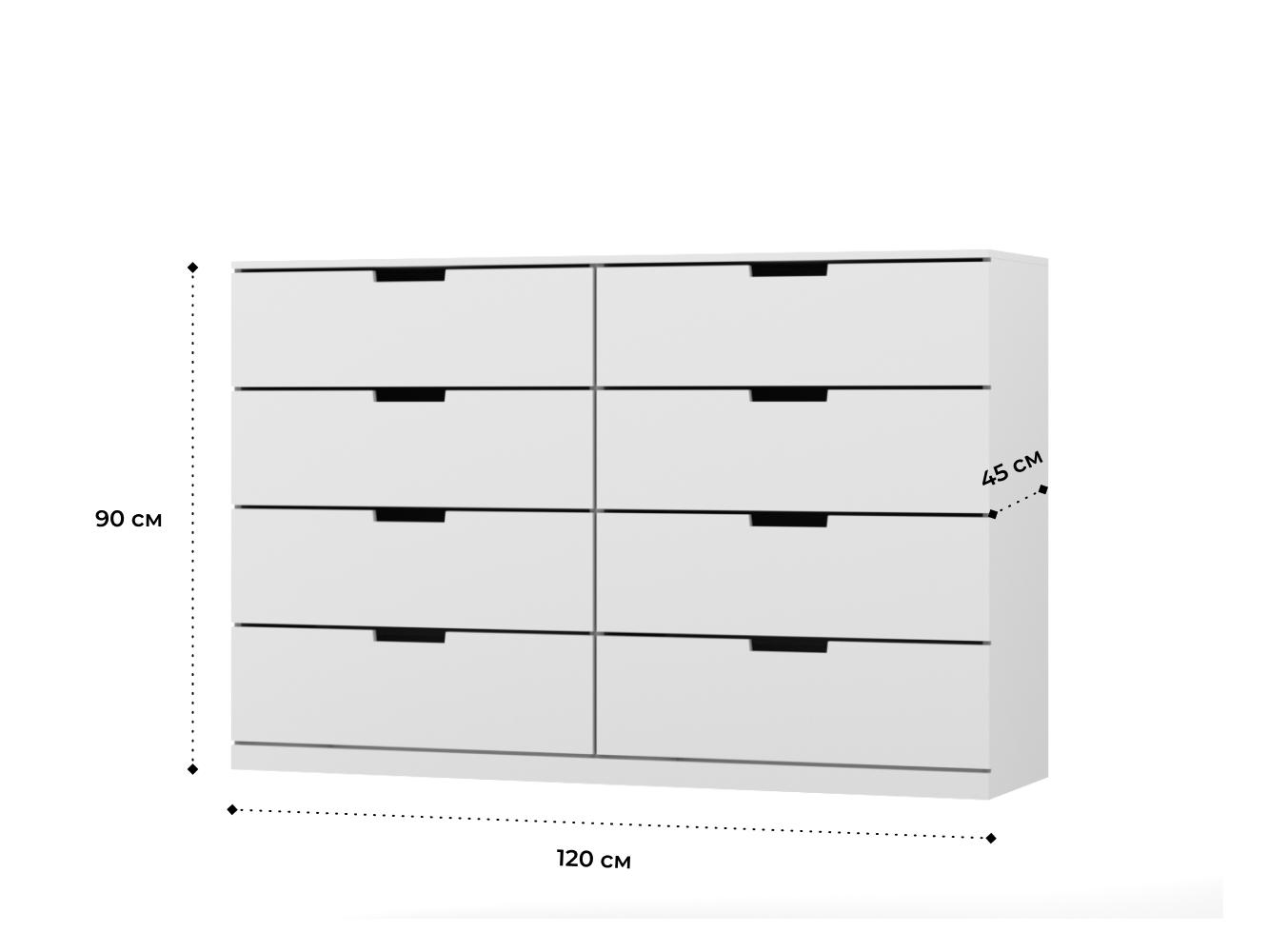 Комод Нордли 13 white ИКЕА (IKEA) изображение товара