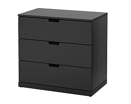 Изображение товара Комод Нордли 21 black ИКЕА (IKEA) на сайте adeta.ru